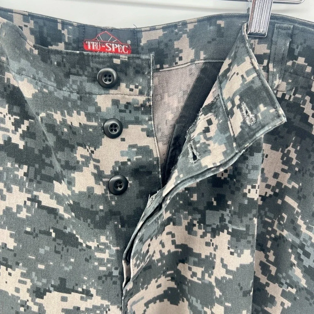 Tru Spec Cargo Pants Camo Digital Men 43 x 26 Grunge Military Utility FLAWS